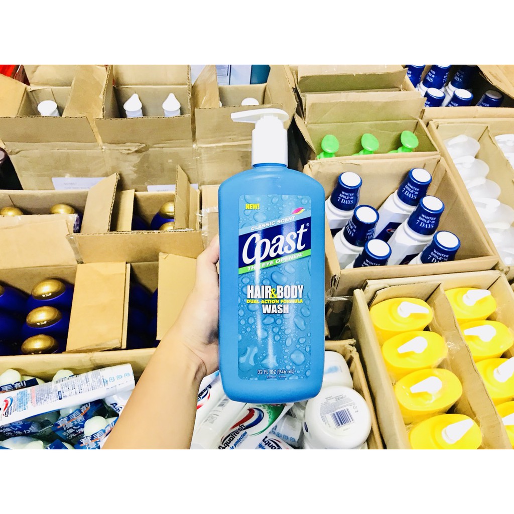 Sữa Tắm Gội Coast 946ml Có Vòi + Không Vòi