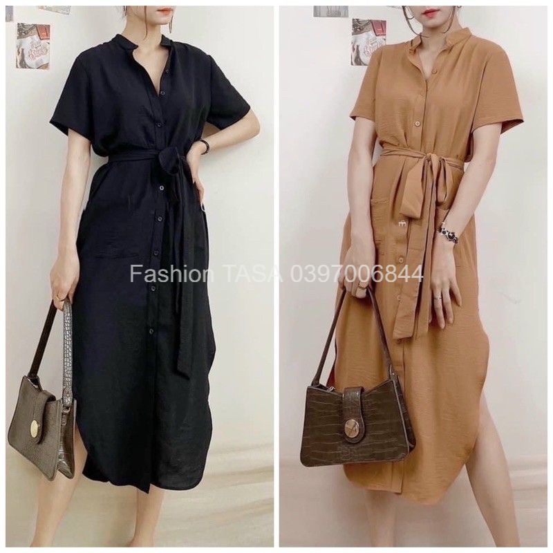 X2 Đầm đen dáng suông dự tiệc váy công sở sm cổ trụ tà tròn 2 màu (kèm hình thật)