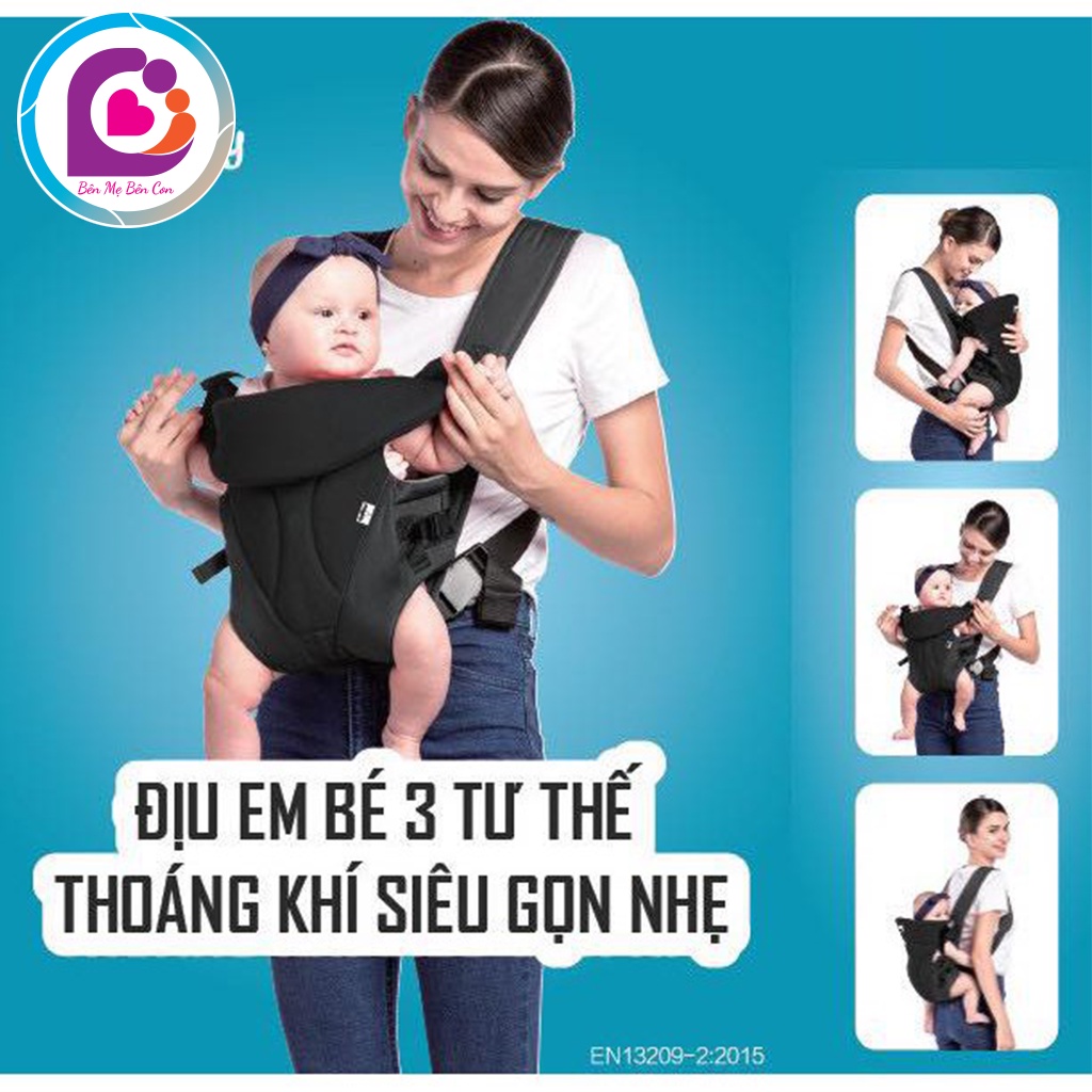 Địu ngồi cho bé 3 tư thế thoáng khí Comfy-Baby