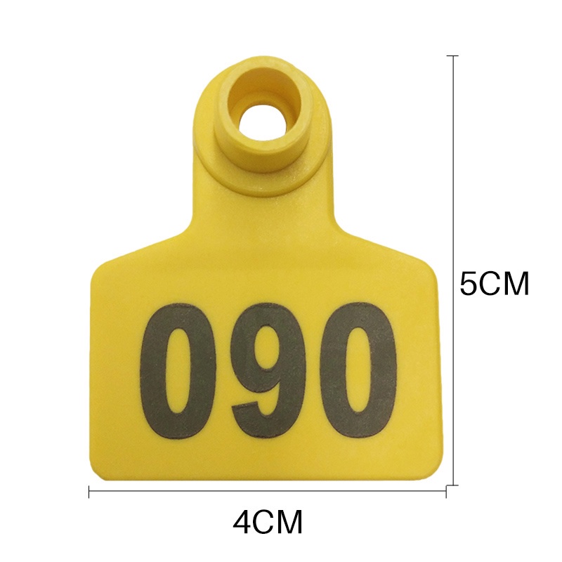 Thẻ Tai Heo, Sẵn Số 001-100 Thẻ Đeo Tai Bằng Nhựa Với Dễ Dàng Sử Dụng  Cho Gia Súc Lợn