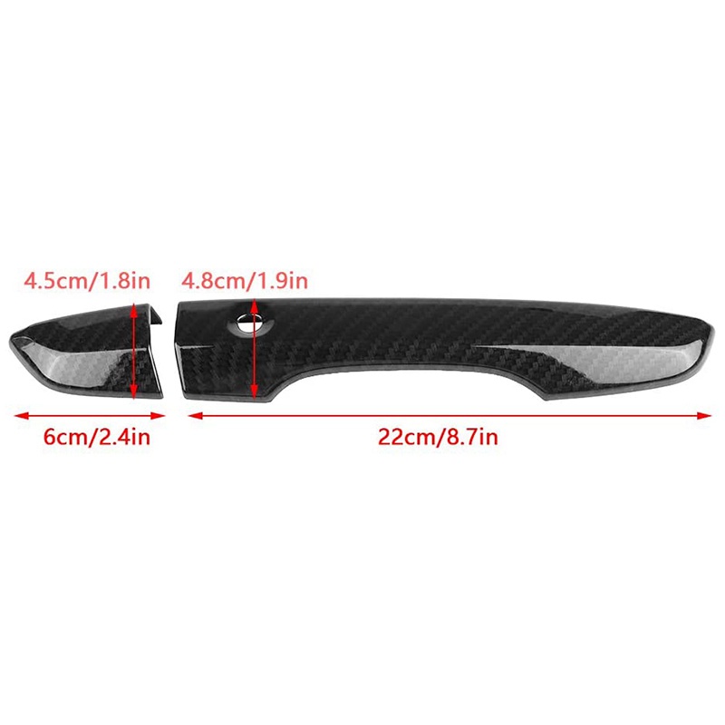 Ốp Bọc Tay Nắm Cửa Bên Phải Bằng Sợi carbon Cho honda civic 10th gen 2016 2017 2018 2019