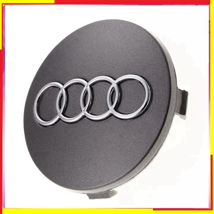 [GIÁ SỐC - HÀNG CHÍNH HÃNG] Biểu tượng logo Audi chụp mâm, vành, bánh xe ô tô 60mm - Mã sản phẩm AUD60