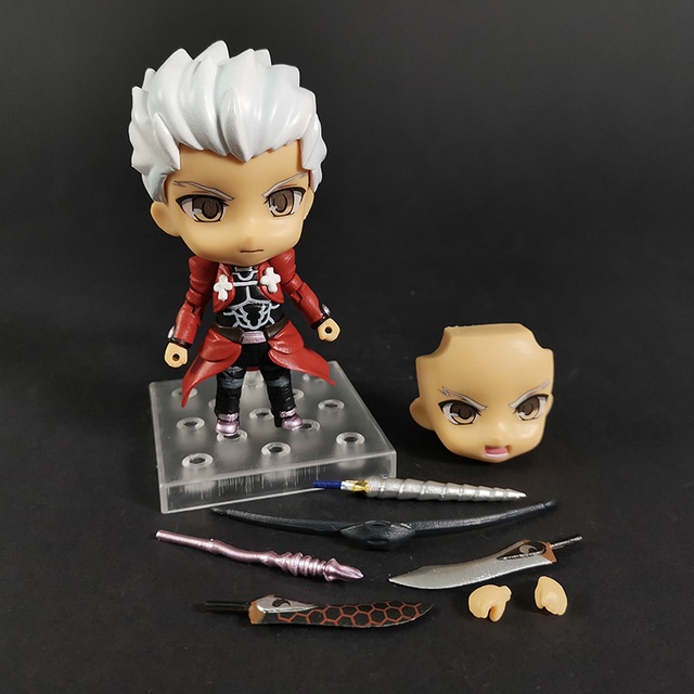 Mô hình nhân vật Saber Nendoroid Tohsaka Rin 409 # Gilgamesh 410 # Mash Kyrielite 664 # 486 # bằng PVC