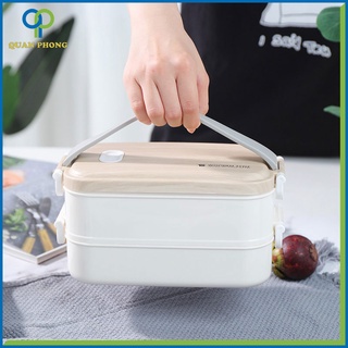 Hộp Cơm Inox 2 Tầng Sang Trọng Tiện Lợi Cho Dân Văn Phòng