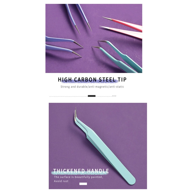 Nhíp dán nhãn dán bằng thép không gỉ màu sắc ngọt ngào