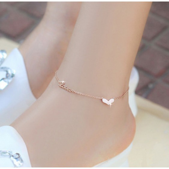 lắc chân titan nữ cao cấp - titan không đen TT962