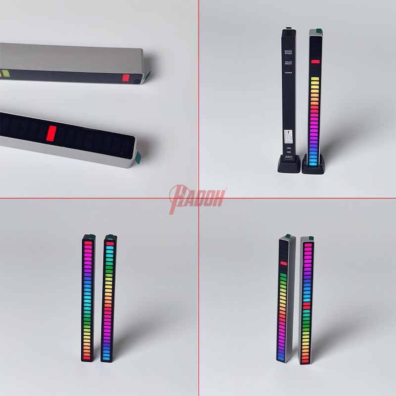 Thanh đèn led rgb nháy, cảm ứng theo nhạc, 16 triệu màu dùng để trang trí, bàn làm việc, phòng ngủ, đèn led tiktok