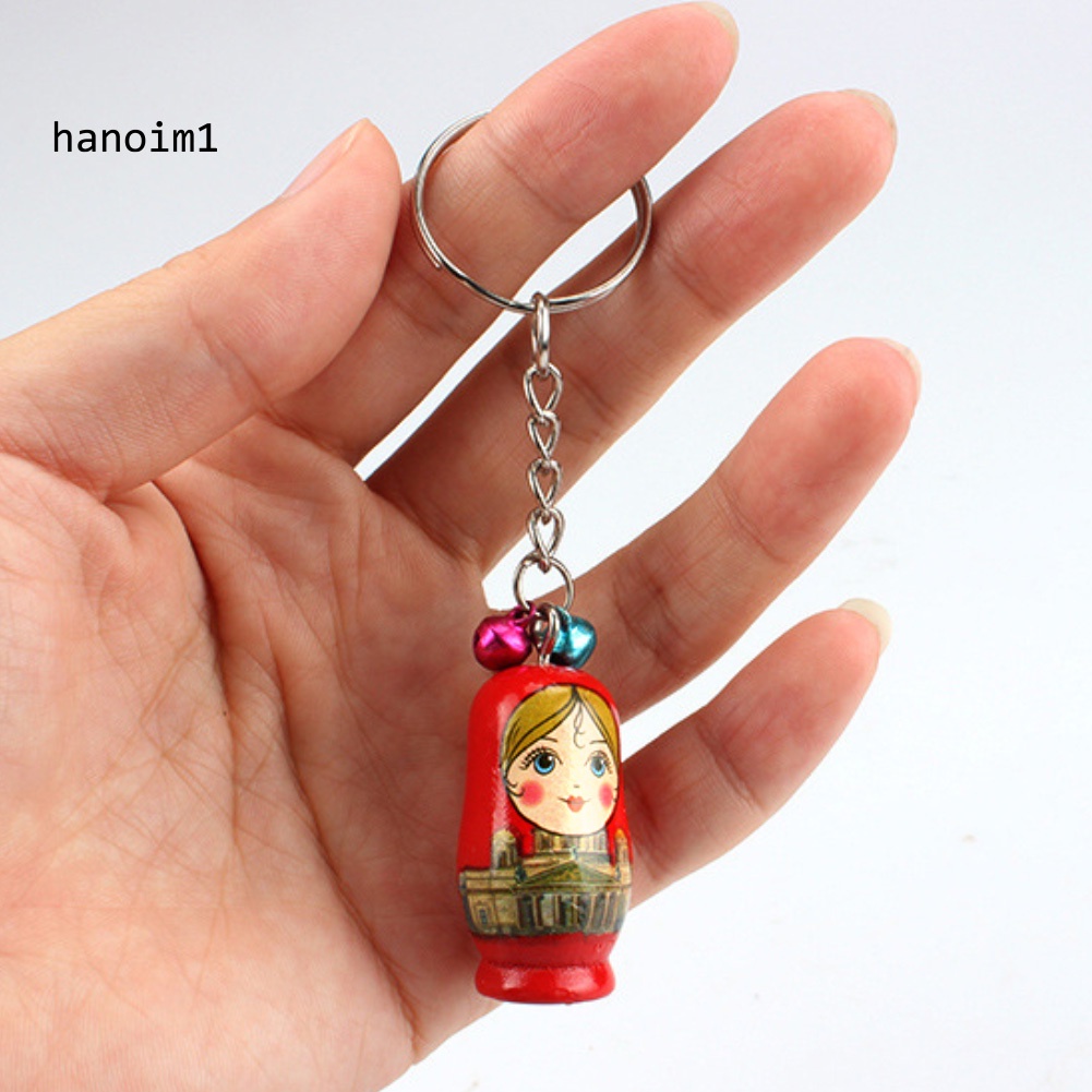 Set 12 mô hình búp bê Nga Matryoshka Matryoshka Matryoshka có móc khóa dễ thương độc đáo cho bé