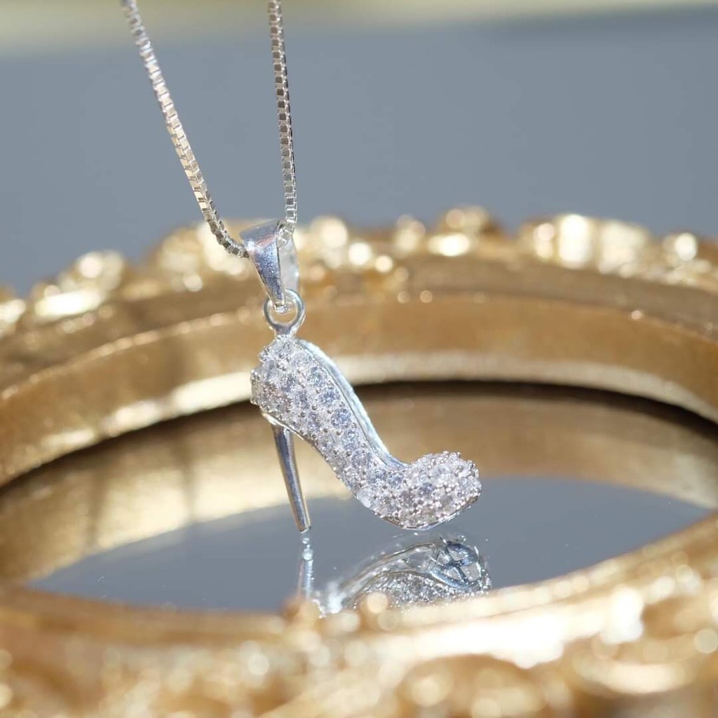 Dây chuyền nữ bạc ta mặt guốc xinh xắn - Bibi silver cam kết ảnh chụp thật, hàng chất lượng