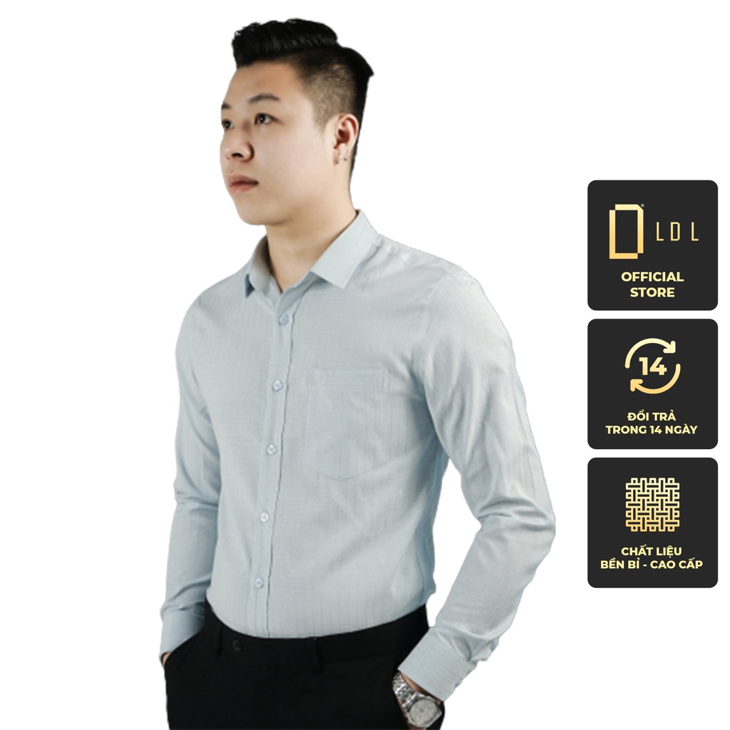 Áo Sơ Mi Nam Dài Tay Chất Liệu BAMBOO Hạn Chế Nhăn Nhàu, Thấm Hút Mồ Hôi Thương Hiệu LDL