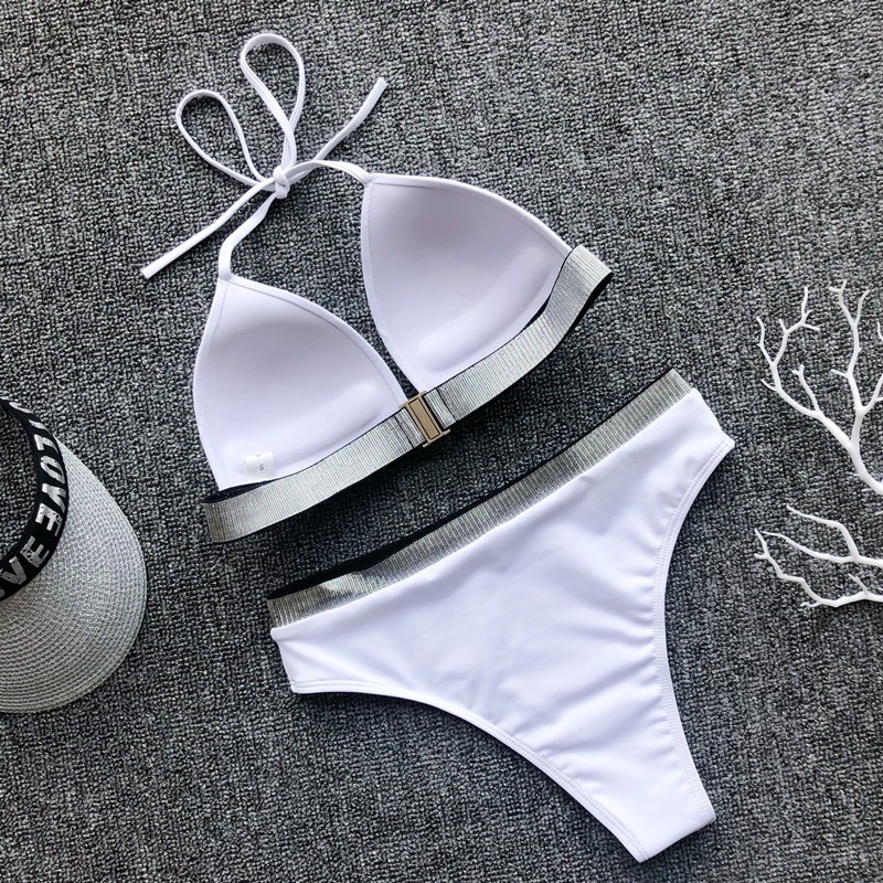 [BKN356] &lt;ÂU&gt; SET BIKINI TRẮNG CUPSO VIỀN NHŨ (CẠP CAO)