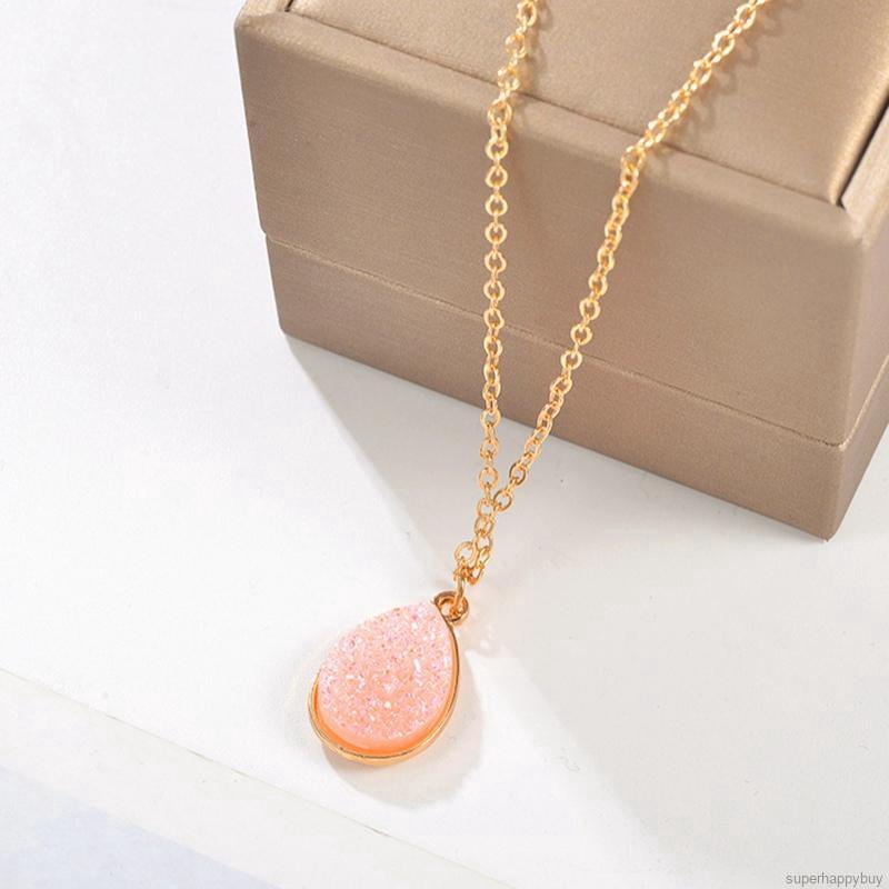 Dây chuyền mặt giọt nước đính đá pha lê thời trang thanh lịch dành cho nữ