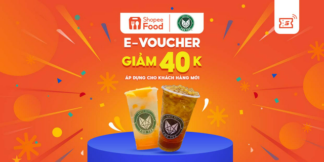 [E-voucher] Mã giảm giá 40K khi đặt FOX Tea - Trà Sữa & Ăn Vặt trên ShopeeFood tại ứng dụng Shopee cho Khách Hàng Mới