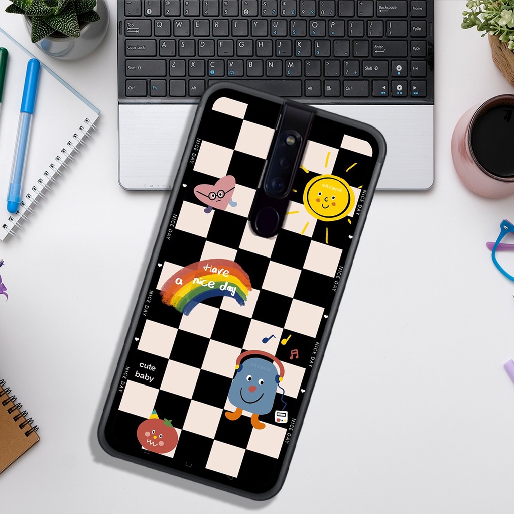 Ốp Lưng OPPO F5 - F7 - F11 - F11 PRO  , In Hình &quot;Black Heart&quot; Phong Cách Đẹp.