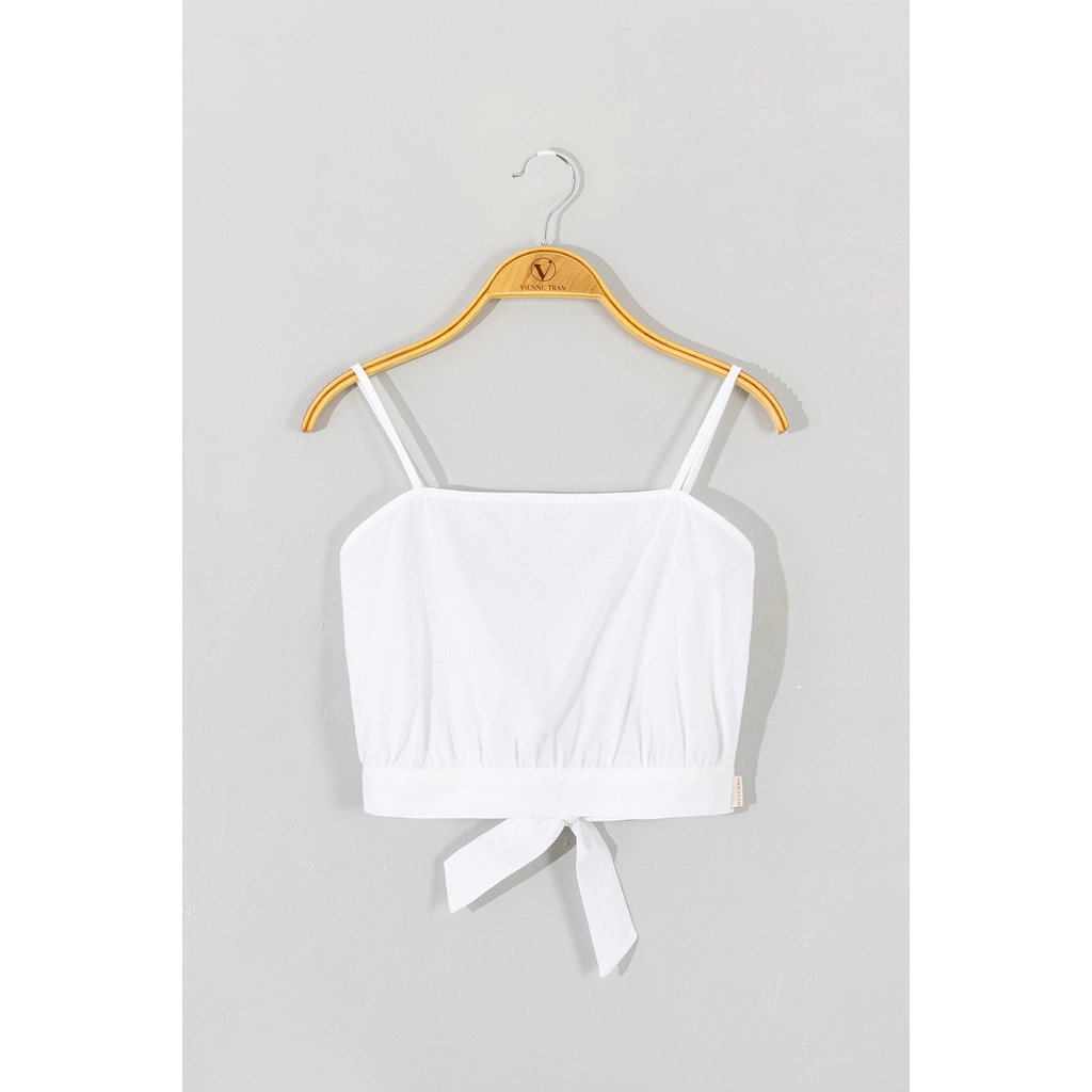 Áo Hai Dây VIEN TRAN Croptop Xẻ Lưng V61R21H049