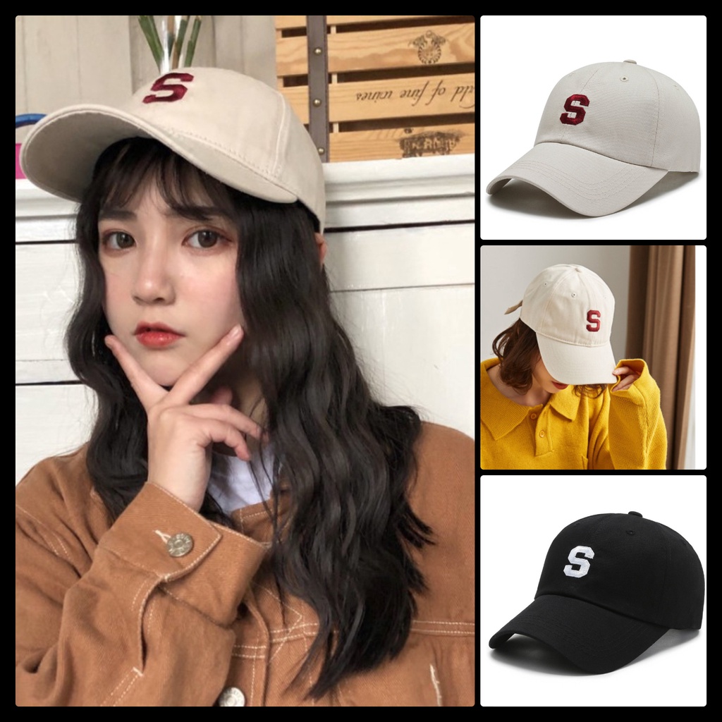 Nón thêu chữ S 1987 mũ lưỡi trai style trẻ trung hiphop Forever phong cách Hàn Quốc đẹp rẻ đi biển chụp ảnh