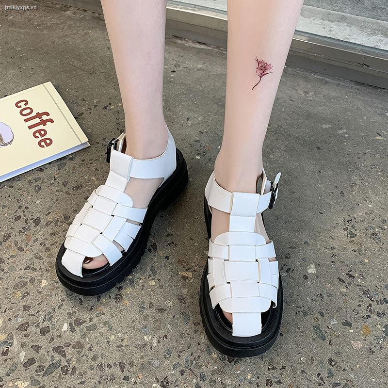 Giày Sandal Đế Dày Thời Trang Hàn Quốc 2021 Dành Cho Nữ