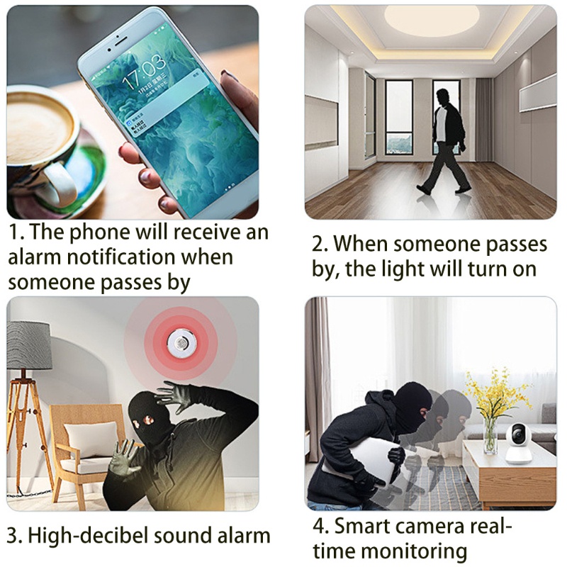 Cảm Biến Chuyển Động Hồng Ngoại Thông Minh Điều Khiển Từ Xa Bằng Wifi