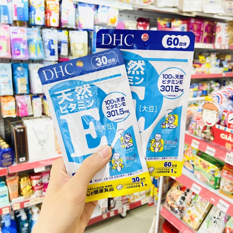 Viên uống DHC vitamin E đẹp da Nhật Bản 30/60 ngày
