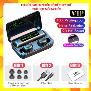 Tai Nghe Bluetooth Amoi F9 Pro Bản Quốc Tế  Cảm Biến Vân Tay, Kiêm Sạc Dự Phòng, Version 5.1 2022