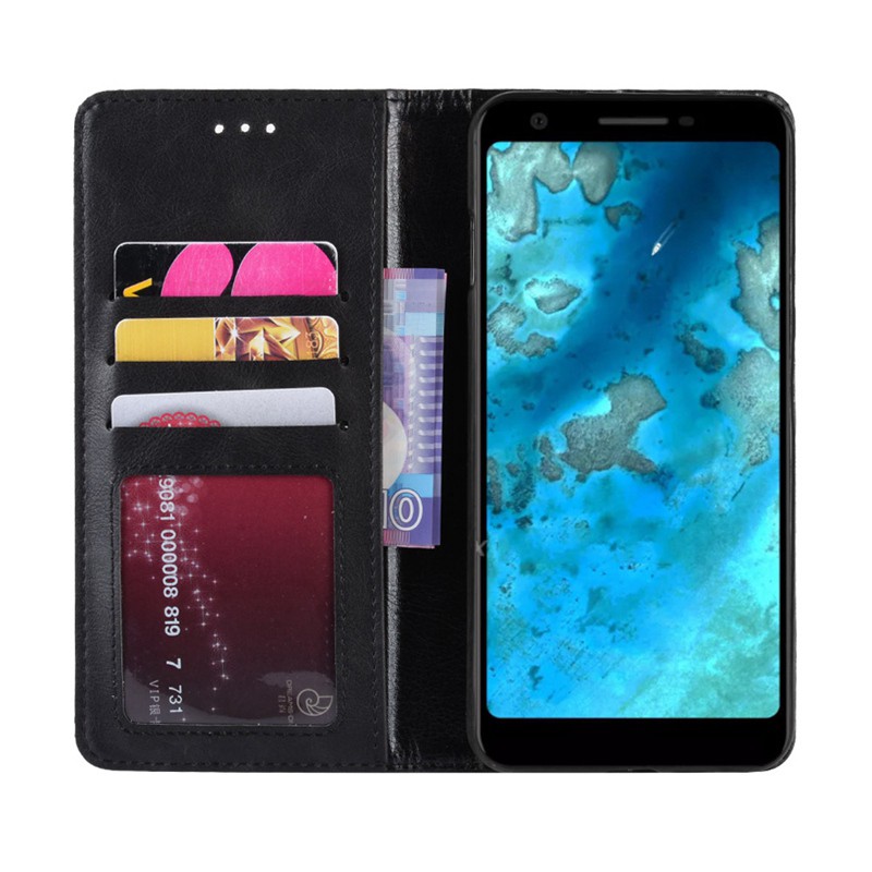 Ốp lưng nắp gập da có ngăn đựng thẻ cho điện thoại Google Pixel 3XL Lite