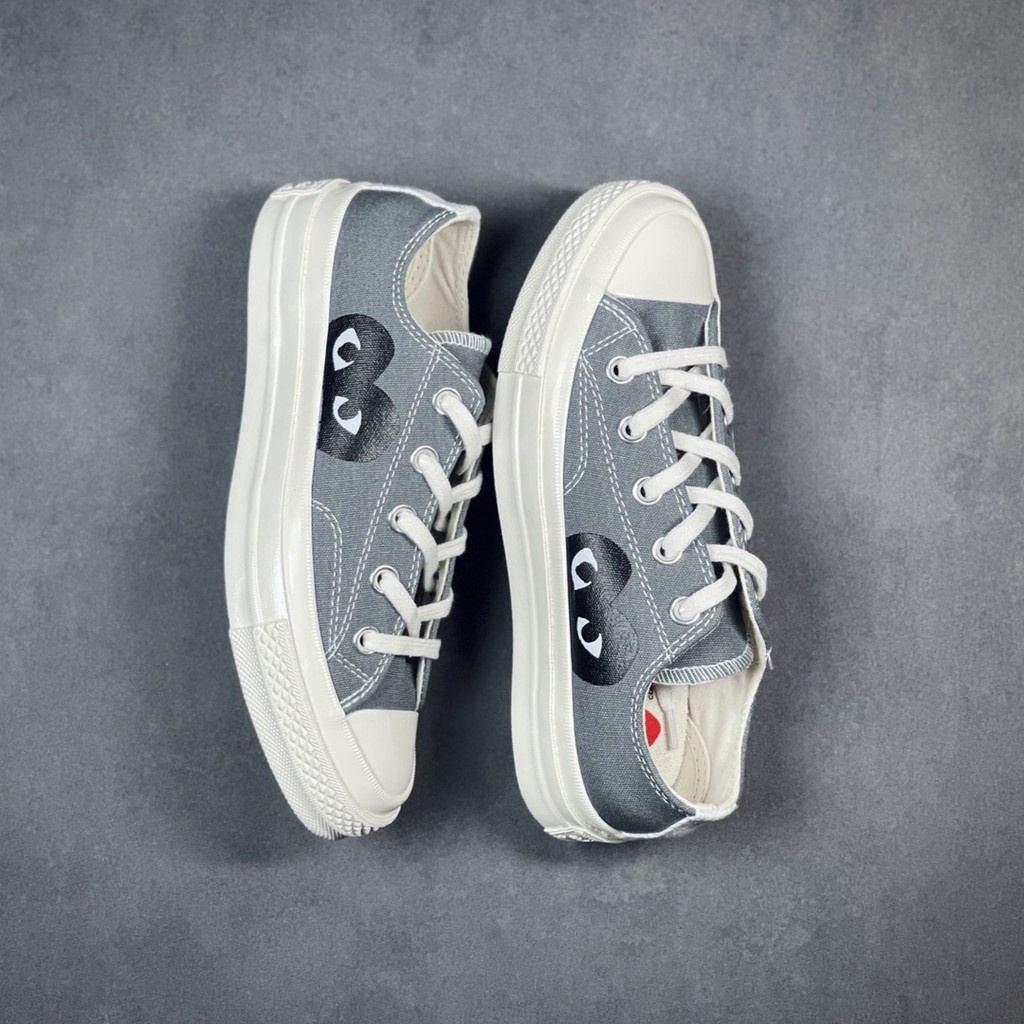 Giày Thể Thao Converse x Cdg Comme des Gar ons Play Cổ Thấp Năng Động Thời Trang Unisex