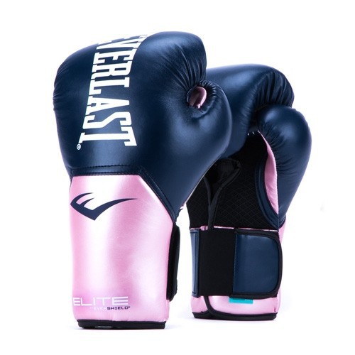 Găng tay Boxing Everlast chính hãng Navy Hồng ( tặng túi đựng găng )