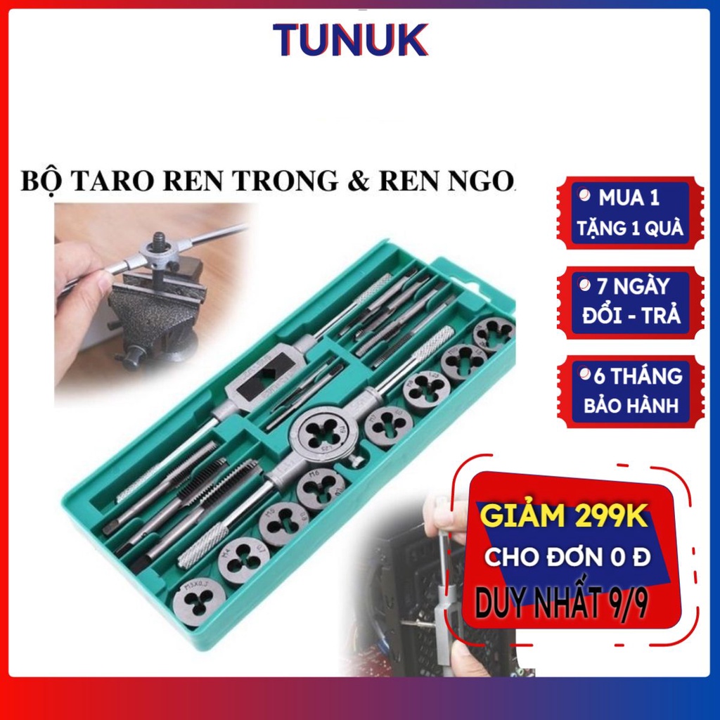 Taro ren trong và ngoài 12 20 40 chi tiết bộ taro re hợp kim siêu cứng
