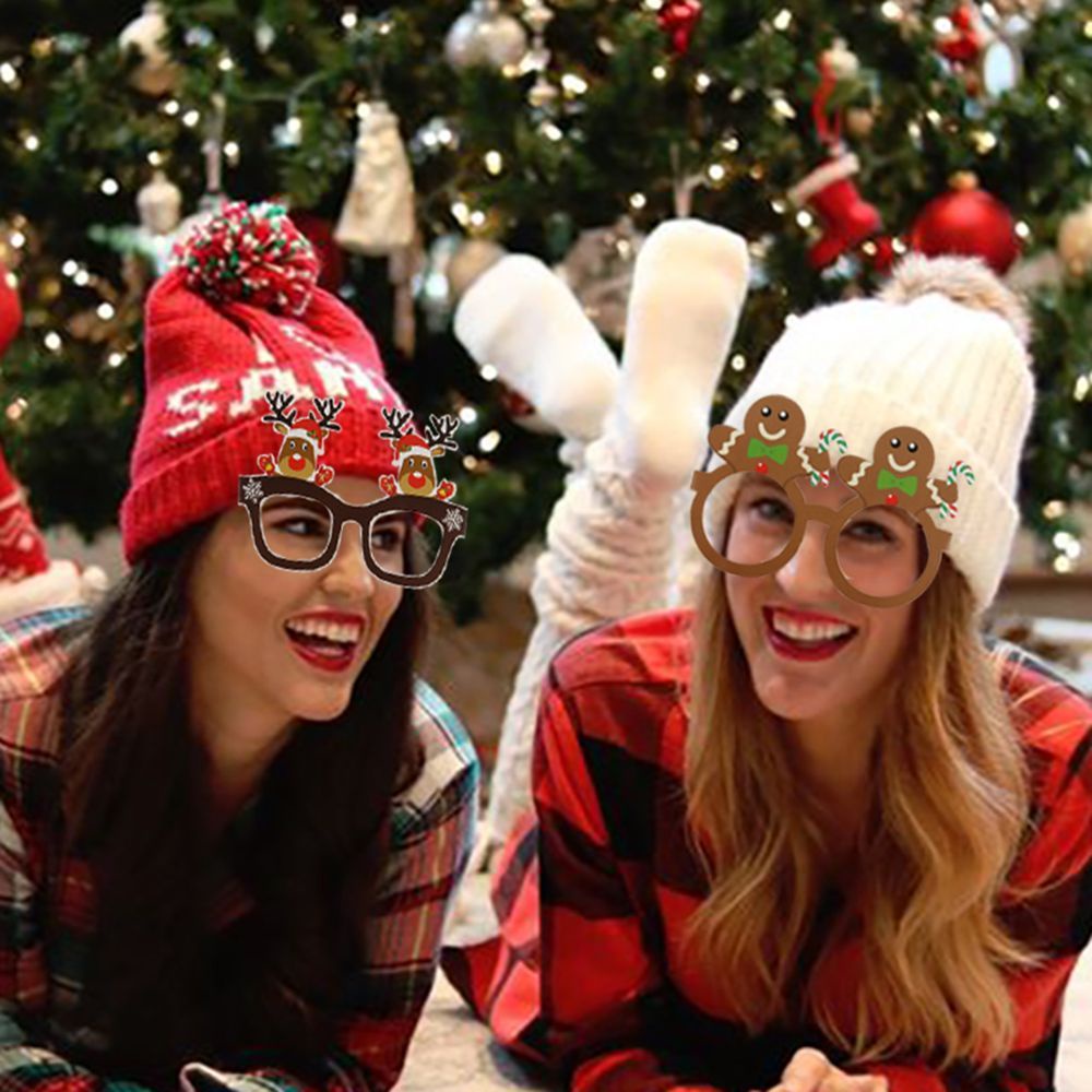 Bộ 9 mắt kính họa tiết giáng sinh/tuần lộc/ông già noel/tuần lộc làm phụ kiện chụp ảnh cho bé | BigBuy360 - bigbuy360.vn