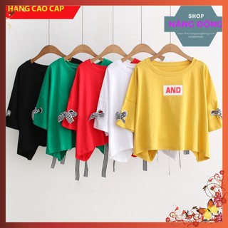 Áo Phông Nữ 🔔FREESHIP🔔 Áo thun nữ croptop form rộng chất vải đẹp, thun cotton 4 chiều, mịn, mát, không bị xù M73