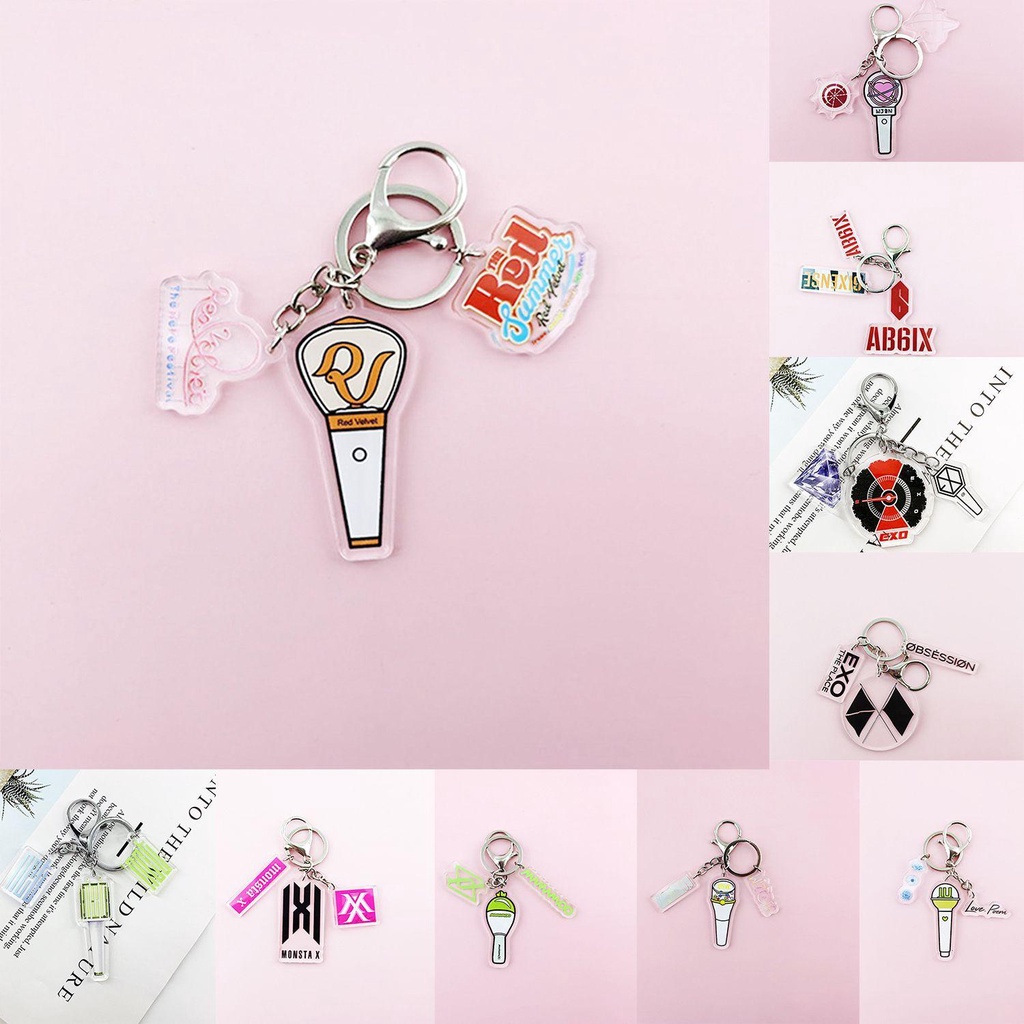 Móc Khóa Acrylic Kim Loại Trang Trí Túi Xách