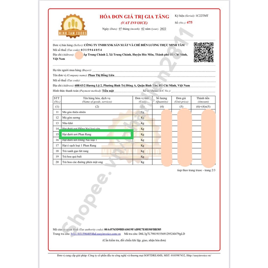 Hạt đười ươi Phan Rang loại 1 500g