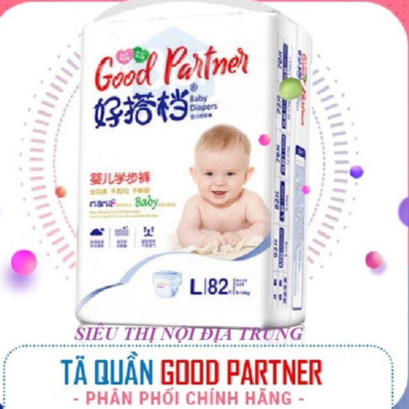 Tã Bỉm Dán/Quần Nhãn Good Partner size S112/M96/M92/L82/XL76/XXL72 Đầy Đủ Miếng