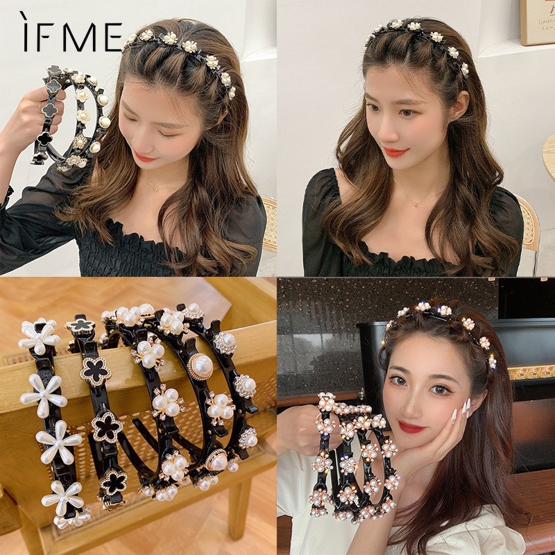 IF ME Cài tóc thiết kế họa tiết rỗng nhiều lớp thời trang cho nữ