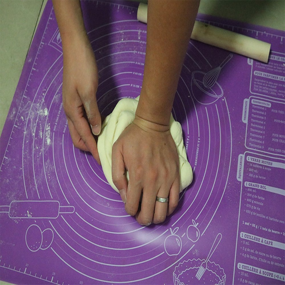 Thảm nướng bánh làm bếp bằng silicone chống dính cỡ lớn 45x60cm