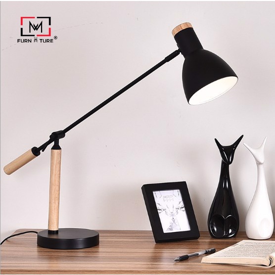 Đèn bàn gỗ bóng led scholar MW9326 thương hiệu MW FURNITURE