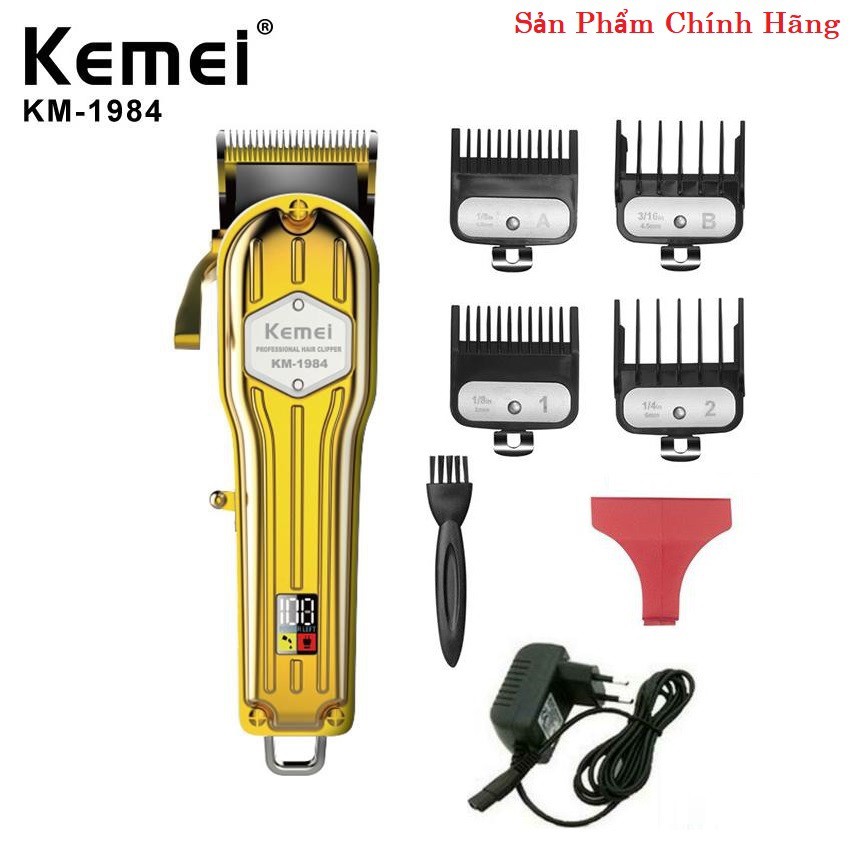 Tông đơ Kemei Km1984 Hiển Thị Dung Lượng Pin