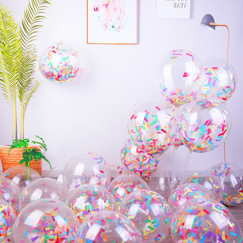 Set 10 Bong Bóng Cao Su Hình Que Kem Dùng Trang Trí Tiệc Cưới / Lễ Hội