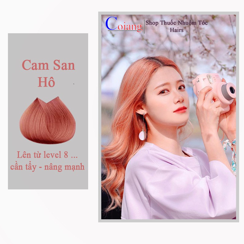 Thuốc nhuộm tóc CAM SAN HÔ Cần Dùng thuốc tẩy