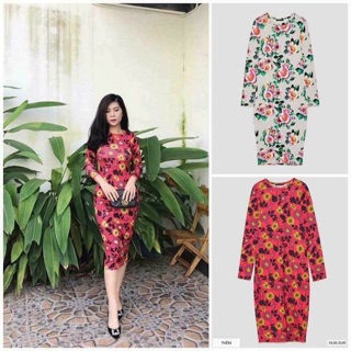 Váy body hoa Zara sẵn đủ size