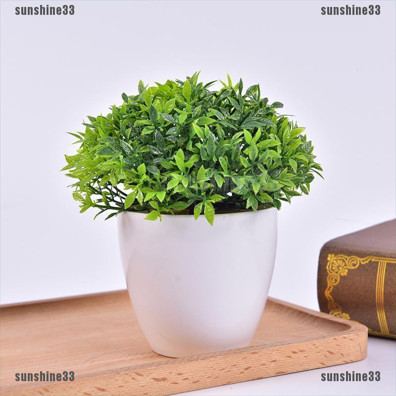 Chậu cây nhân tạo xinh xắn dùng trang trí nhà cửa