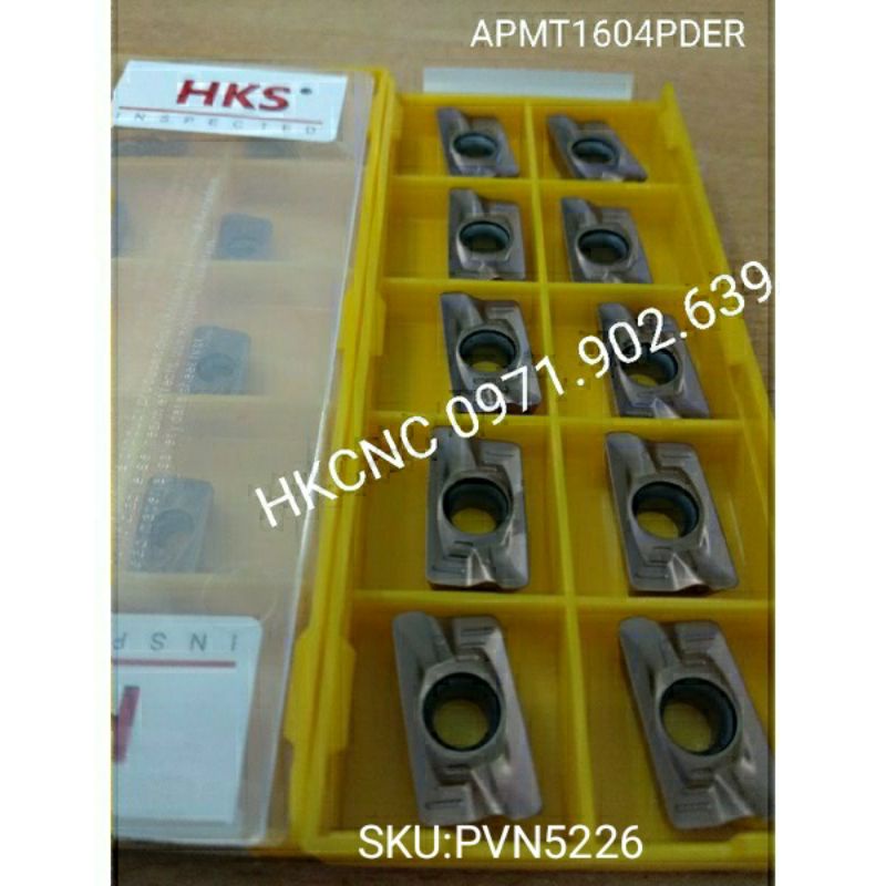 1 HỘP MẢNH PHAY, CHIP PHAY APMT1135 , APMT1604, PHAY HÔNG, PHAY MẶT