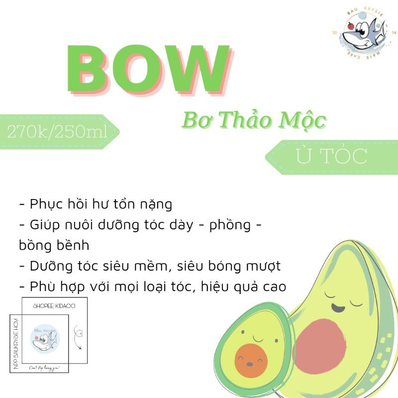 BOW Hair Mask - Ủ Bơ Thảo Mộc ( Handmade ) | BigBuy360 - bigbuy360.vn
