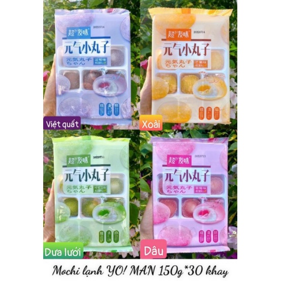 [Bán Sỉ Thùng 8 vị siêu ngon] Bánh Mochi Đài Loan nhân kem tươi hoa quả mix vị