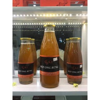 Chai thủy tinh đa năng đựng sinh tố, mật ong, sữa 1 lít (1L - 1000ml) (Nắp thiếc đen hoặc vàng)