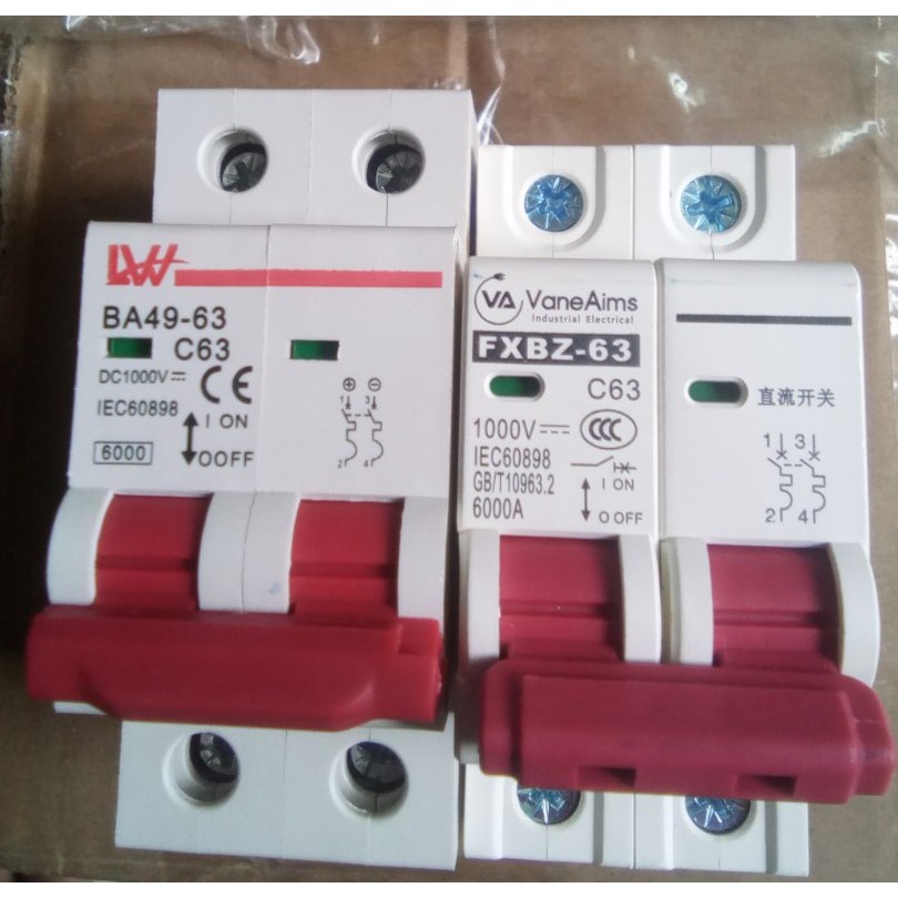 CB đóng ngắt DC 1000V 63A LW chuyên dụng điện mặt trời
