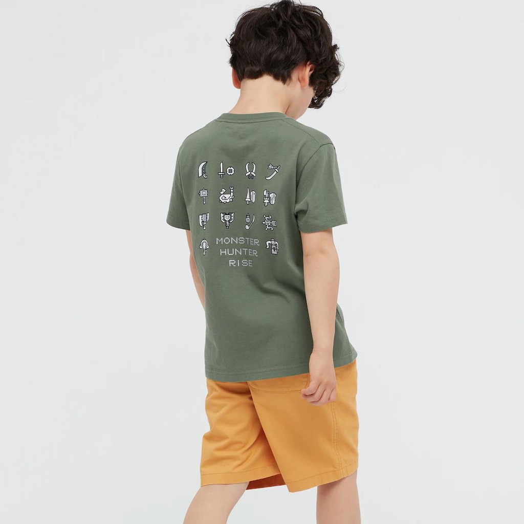 UNIQLO Kid - Áo thun cổ tròn ngắn tay Monster Hunter Rise UT Graphic