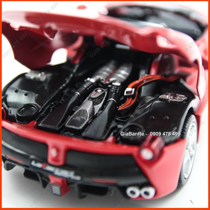 Xe Mô Hình Kim Loại La Ferrari Mui Trần Aperta Tỉ Lệ 1:24 -  Bburago - Đỏ - 8182.1