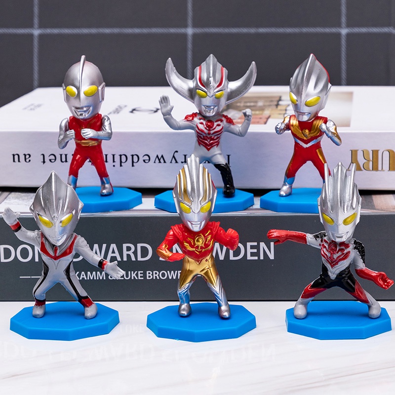 Set 6 Mô Hình Các Nhân Vật Hoạt Hình Trang Trí Bánh Kem