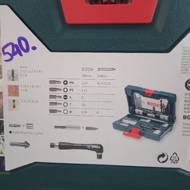 BỘ MŨI KHOAN BOSCH 41 MÓN